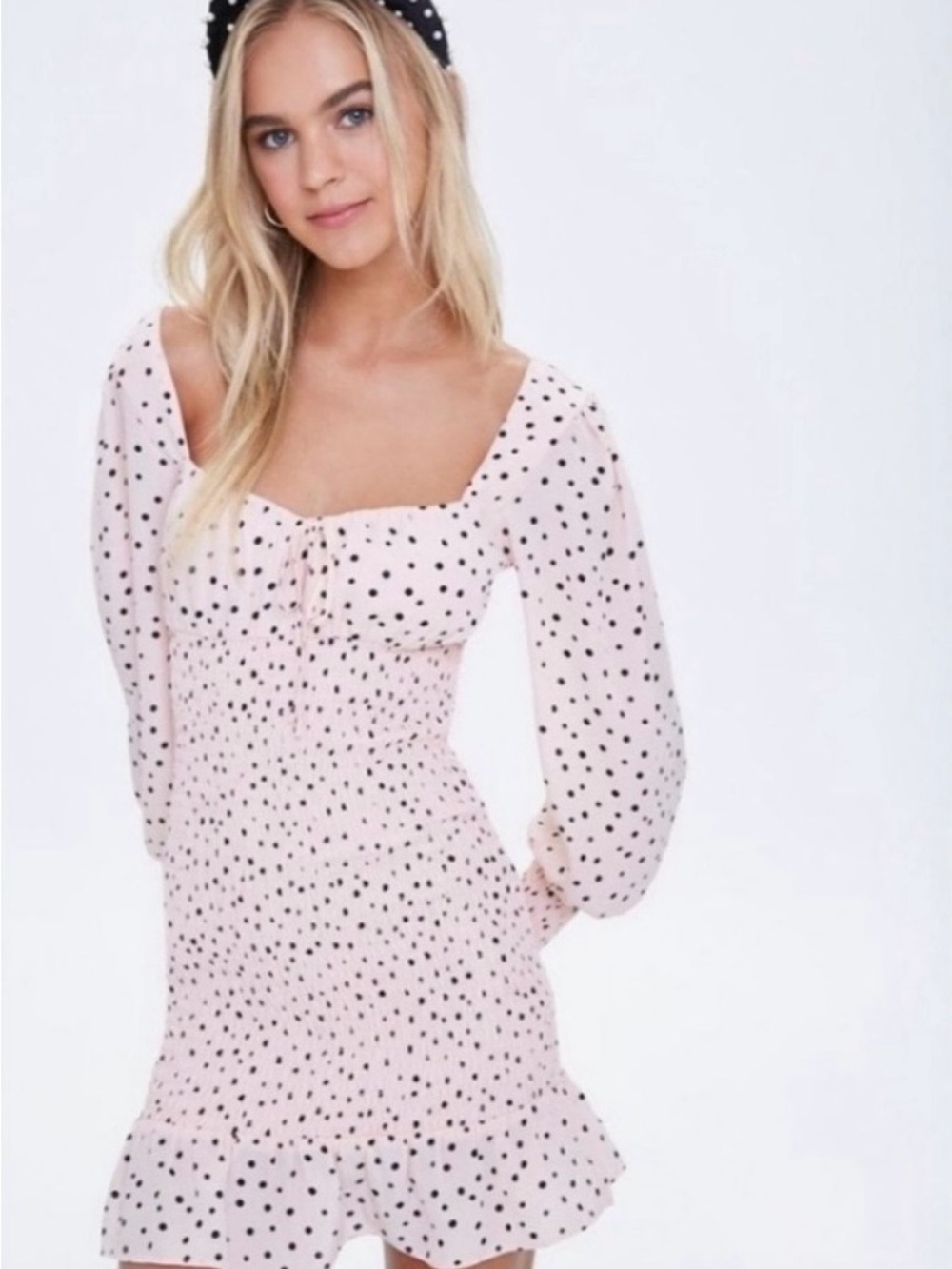 Forever 21 Pink Polka Dot Mini Dress